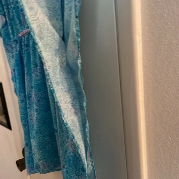 Disney Shirt/ cover up elastic drawstring at waist M/L Hidden Mickey Heads - Picture 6 of 10